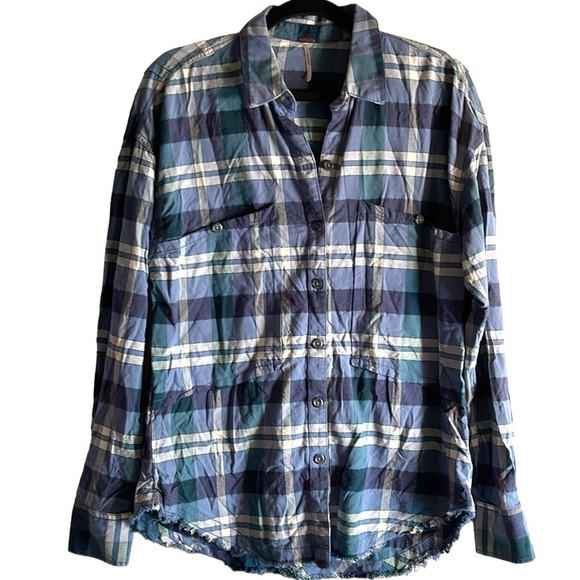 Free People Plaid Button Down - Picture 2 of 7